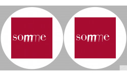 la Somme (2fois 10cm) - Sticker/autocollant