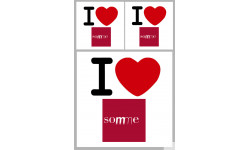 la Somme (1fois 10cm 2fois 5cm) - Sticker/autocollant