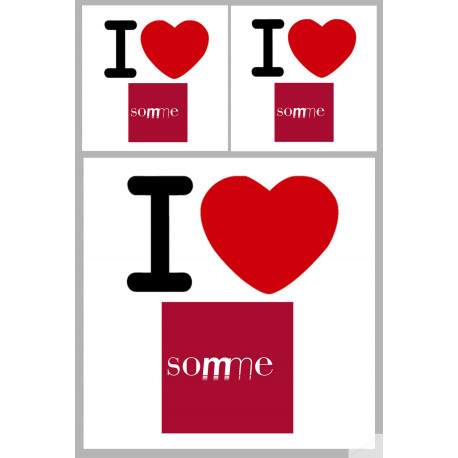 la Somme (1fois 10cm 2fois 5cm) - Sticker/autocollant la Somme (1fois 10cm 2fois 5cm) - Sticker/autocollant