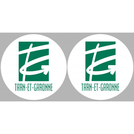 Département 82 le Tarn et Garonne (2 fois 10cm) - Sticker/autocollant