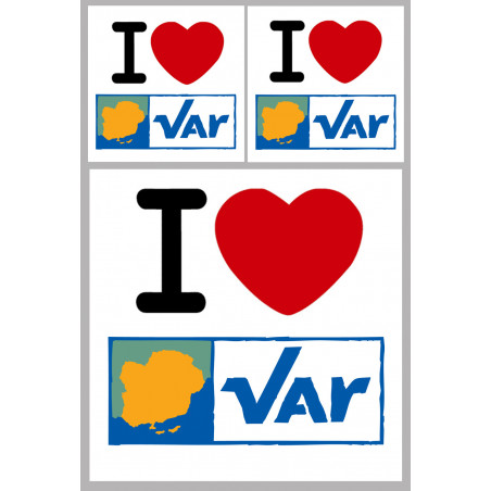 le Var (1fois 10cm 2fois 5cm) - Sticker/autocollant