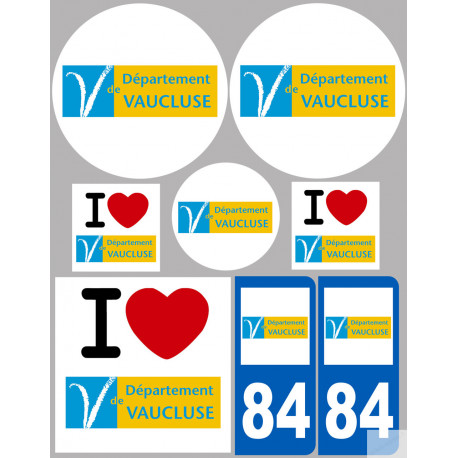 Vaucluse (8 autocollants variés) - Sticker/autocollant