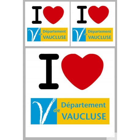 le Vaucluse (1fois 10cm 2fois 5cm) - Sticker/autocollant le Vaucluse (1fois 10cm 2fois 5cm) - Sticker/autocollant