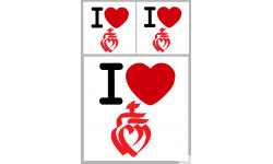 la Vendée (1fois 10cm 2fois 5cm) - Sticker/autocollant