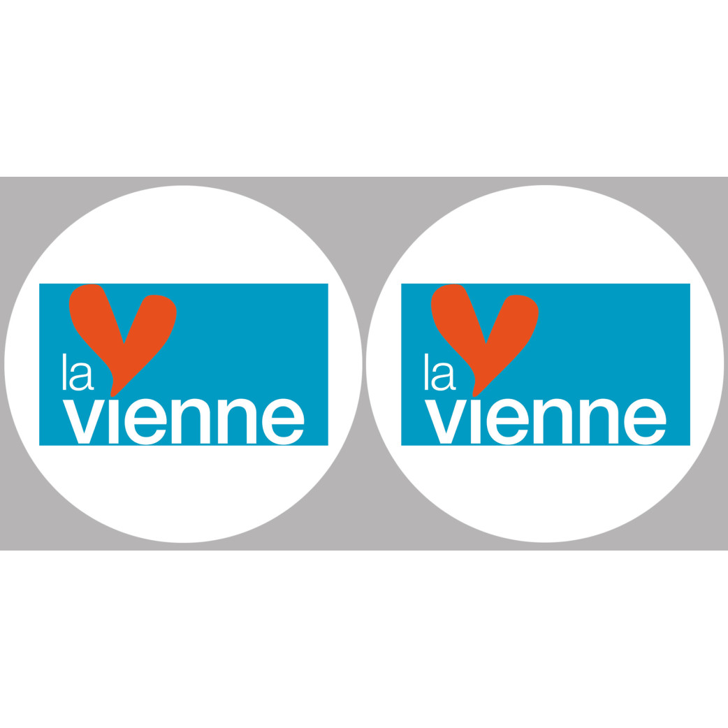la Vienne (2fois 10cm) - Sticker/autocollant