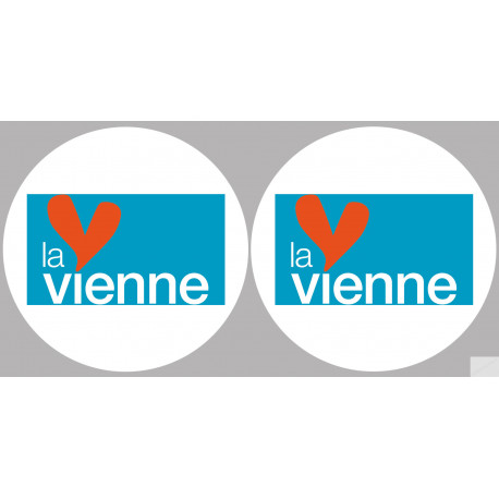 la Vienne (2fois 10cm) - Sticker/autocollant