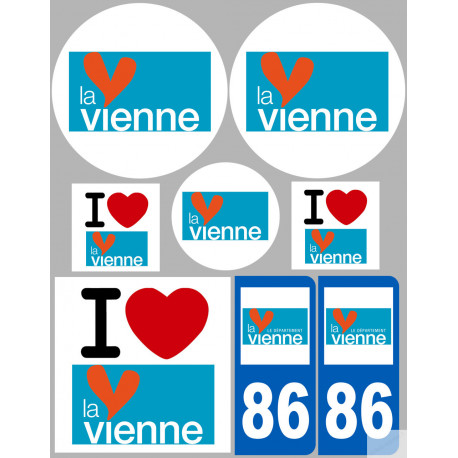 Vienne (8 autocollants variés) - Sticker/autocollant