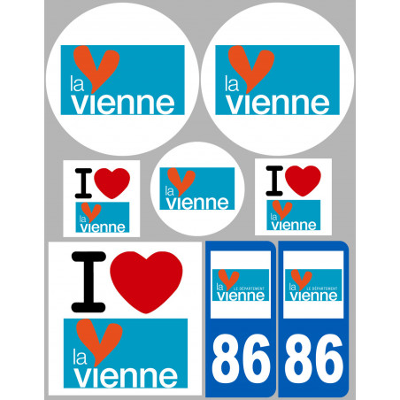 Vienne (8 autocollants variés) - Sticker/autocollant