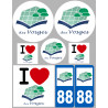 Vosges (8 autocollants variés) - Sticker/autocollant