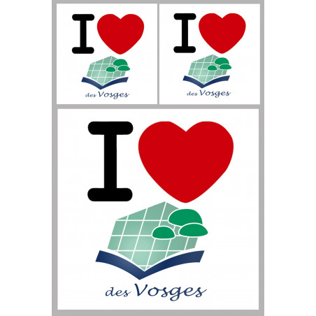 les Vosges (1fois 10cm 2fois 5cm) - Sticker/autocollant