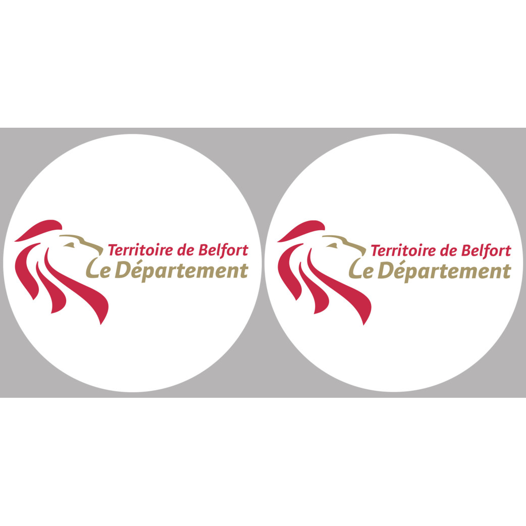 Territoire de Belfort (2fois 10cm) - Sticker/autocollant