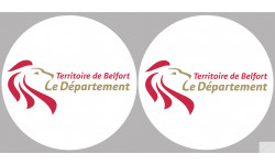 Département 90 Territoire de Belfort (2 fois 10cm) - Sticker/autocollant