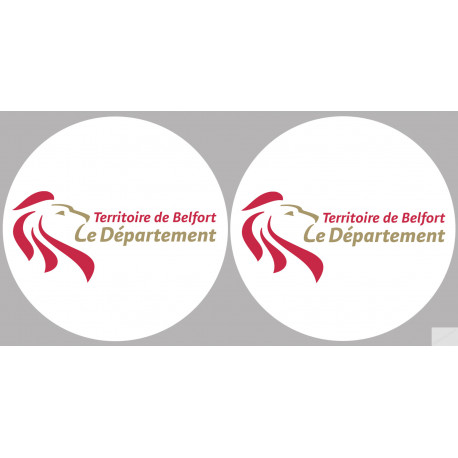 Territoire de Belfort (2fois 10cm) - Sticker/autocollant Territoire de Belfort (2fois 10cm) - Sticker/autocollant
