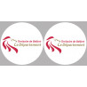 Territoire de Belfort (2fois 10cm) - Sticker/autocollant