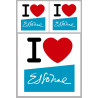 l'Essonne (1fois 10cm 2fois 5cm) - Sticker/autocollant