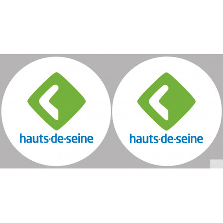 les Hauts-de-Seine (2fois 10cm) - Sticker/autocollant
