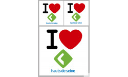 les Hauts-de-Seine (1fois 10cm 2fois 5cm) - Sticker/autocollant