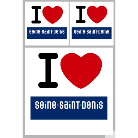 la Seine-Saint-Denis (1fois 10cm 2fois 5cm) - Sticker/autocollant