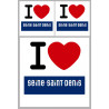 Département 93 la Seine-Saint-Denis (1fois 10cm 2fois 5cm) - Sticker/autocollant