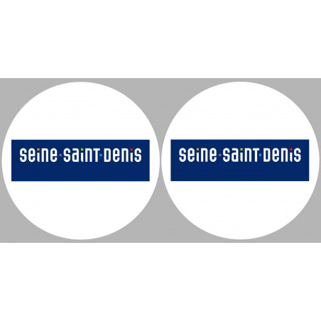 la Seine-Saint-Denis (2fois 10cm) - Sticker/autocollant