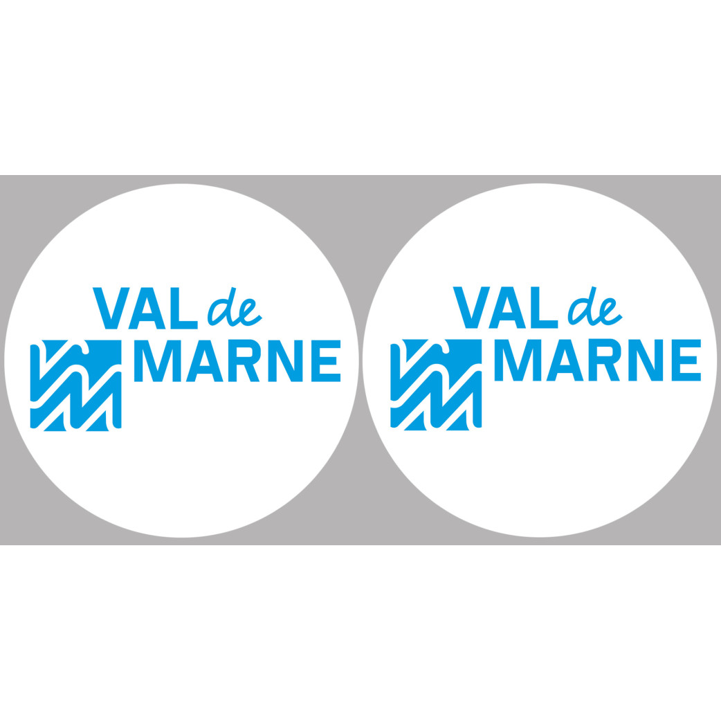 le Val de Marne (2fois 10cm) - Sticker/autocollant