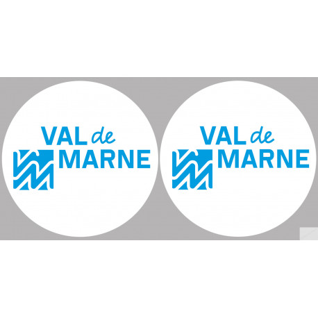 le Val de Marne (2fois 10cm) - Sticker/autocollant