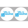 Département 94 le Val de Marne (2 fois 10cm) - Sticker/autocollant