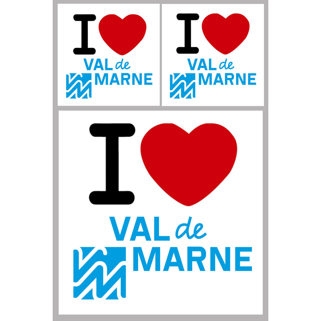 le Val de Marne (1fois 10cm 2fois 5cm) - Sticker/autocollant
