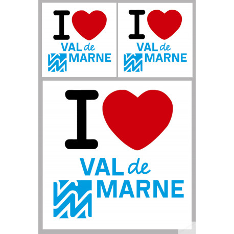 le Val de Marne (1fois 10cm 2fois 5cm) - Sticker/autocollant le Val de Marne (1fois 10cm 2fois 5cm) - Sticker/autocollant