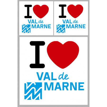 Département 94 le Val de Marne (1fois 10cm 2fois 5cm) - Sticker/autocollant