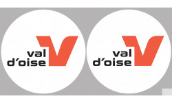 Département 95 le Val d'Oise (2 fois 10cm) - Sticker/autocollant