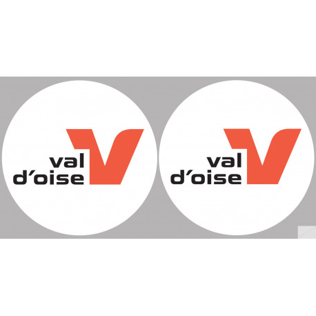 le Val d'Oise (2fois 10cm) - Sticker/autocollant