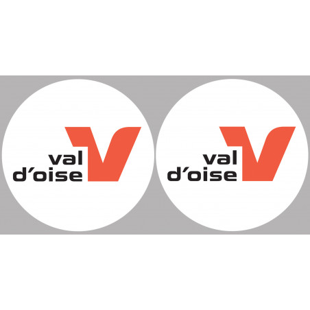le Val d'Oise (2fois 10cm) - Sticker/autocollant