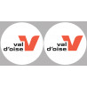 Département 95 le Val d'Oise (2 fois 10cm) - Sticker/autocollant