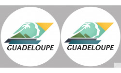 la Guadeloupe (2fois 10cm) - Sticker/autocollant