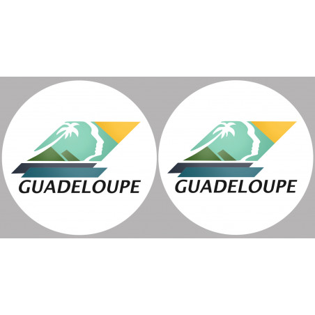 Département 971 la Guadeloupe (2 fois 10cm) - Sticker/autocollant