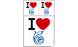 la Martinique (1fois 10cm 2fois 5cm) - Sticker/autocollant