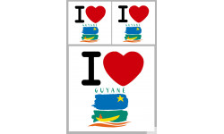 Département 973 la Guyane (1fois 10cm 2fois 5cm) - Sticker/autocollant