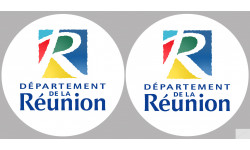 Département 974 la Réunion (2 fois 10cm) - Sticker/autocollant