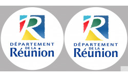 la Réunion (2fois 10cm) - Sticker/autocollant