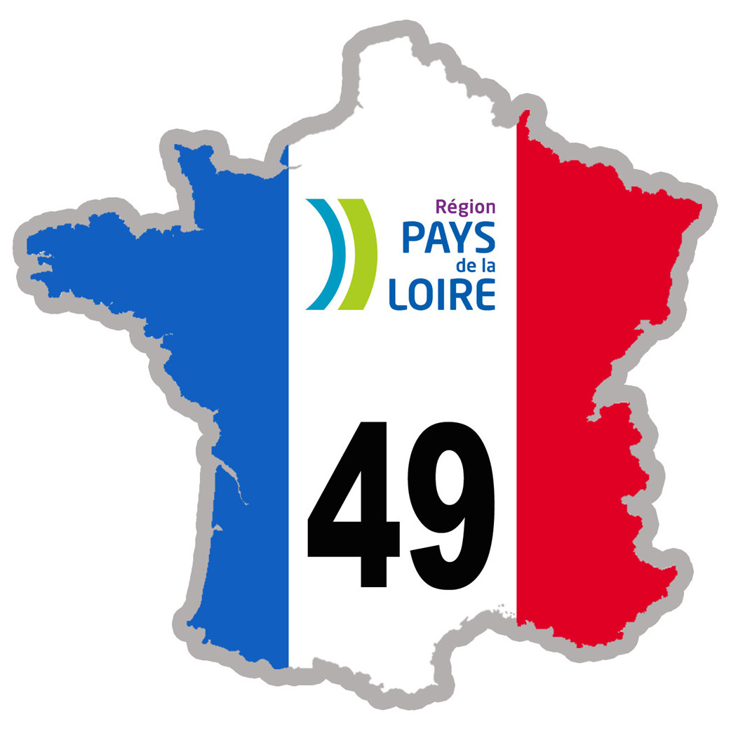 FRANCE 49 Pays de la Loire (5x5cm) - Sticker/autocollant