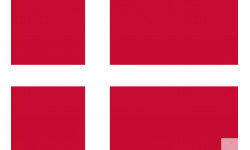 Drapeau Danemark (19.5x13cm) - Sticker/autocollant