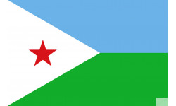 Drapeau Djibouti (15x10cm) - Sticker/autocollant