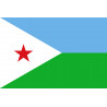 Drapeau Djibouti (15x10cm) - Sticker/autocollant