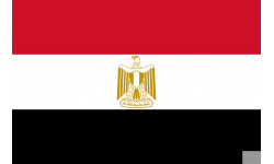 Drapeau Egypte (5x3.3cm) - Sticker/autocollant