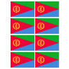 Drapeau Érythrée (8 stickers 9.5x6.3cm) - Sticker/autocollant