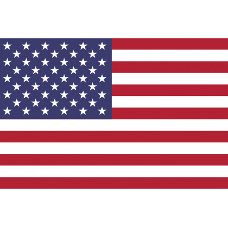 Drapeau États-Unis (15x10cm) - Sticker/autocollant