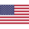 Drapeau États-Unis (5x3.3cm) - Sticker/autocollant