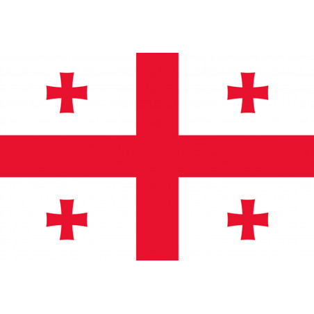 Drapeau Georgie (19.5x13cm) - Sticker/autocollant