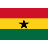 Drapeau Ghana (19.5x13cm) - Sticker/autocollant